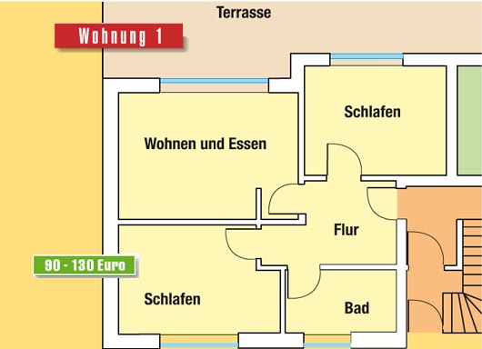 Grundriss Barkhausenstrasse Wohnung 1