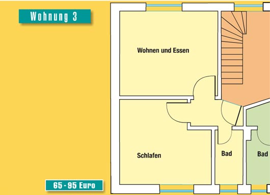 Grundriss Wohnung 3 Branddünenweg