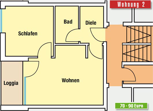 Grundriss Theodor-Storm-Straße Wohnung 2