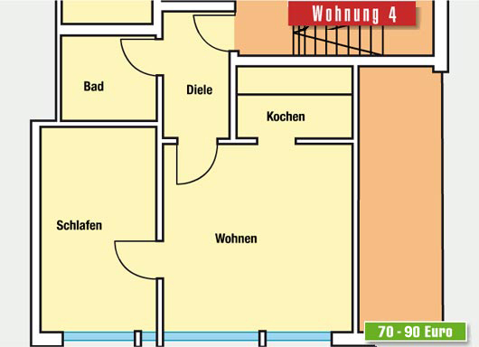 Grundriss Theodor-Storm-Straße Wohnung 4