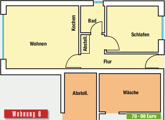 Grundriss Theodor-Storm-Straße Wohnung 6